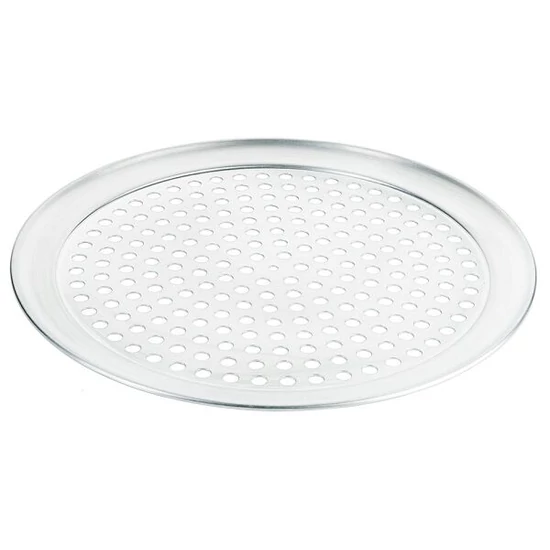 Perforált pizzaforma alumíniumból 33,5 cm