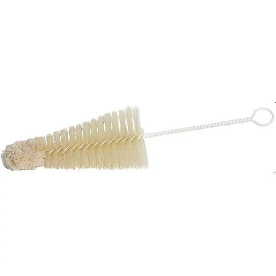 Pezsgős pohár tisztító kefe, hossza 28 cm, a fej hossza 10 cm