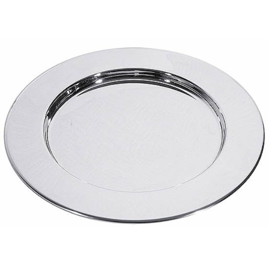 Alátét tányér 30 cm, tükörfényes rozsdamentes acélból