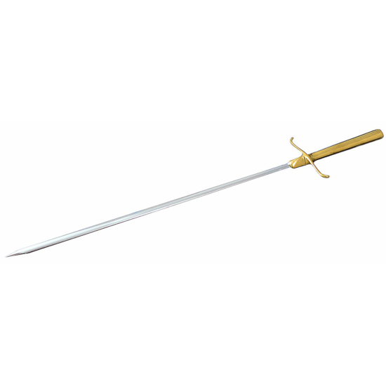 Saslik kard bronzmarkolattal, 65 cm