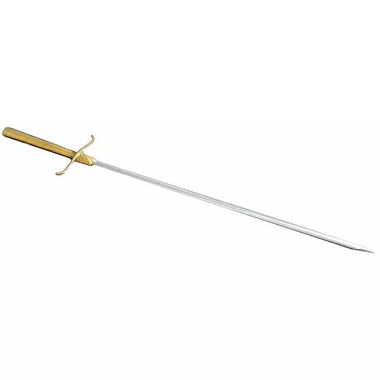 Saslik kard bronzmarkolattal, 45 cm