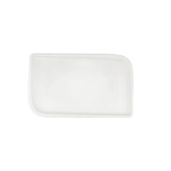 Arel fehérszínű porcelán szögletestányér 24 x 15 cm