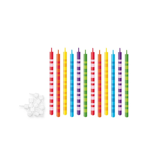 DELÍCIA KIDS Tortagyertyák, 10 cm, 12 db