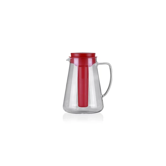 TEO kancsó+hűtő rész/szűrő 2.5l, piros