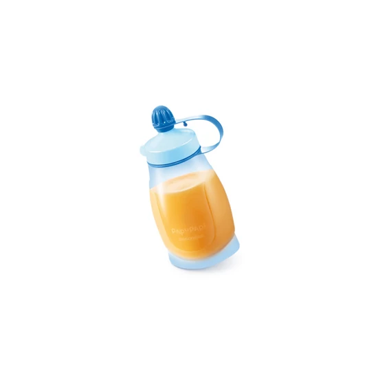 PAPU PAPI rug.palack 200 ml,kanállal,kék