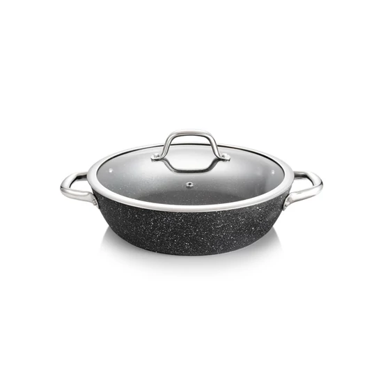 PRESIDENT Stone M.serpenyő fed.o 28cm