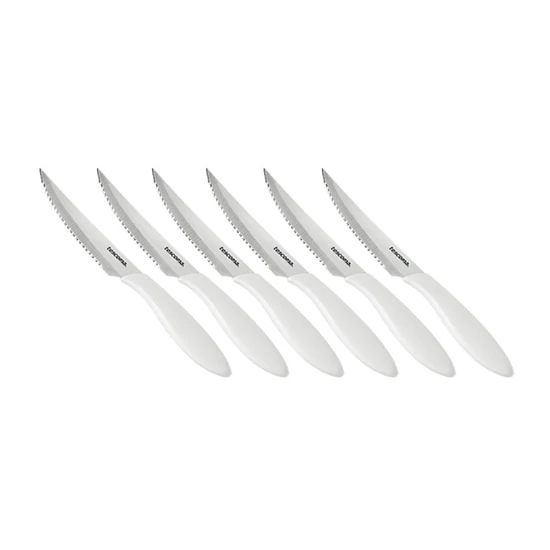 PRESTO steak kés, 12 cm, 6 db, fehér