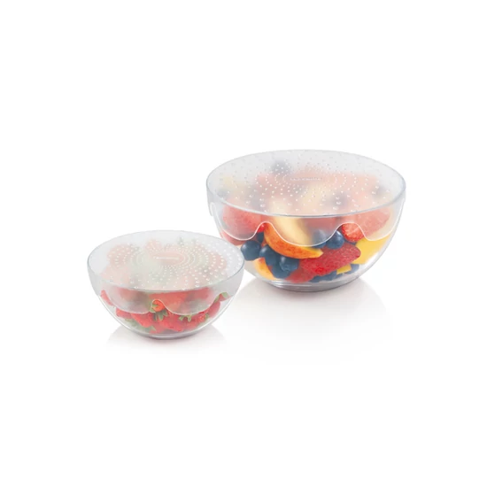 4FOOD Rugalmas szilikon fedők, 17 és 23 cm, 2db