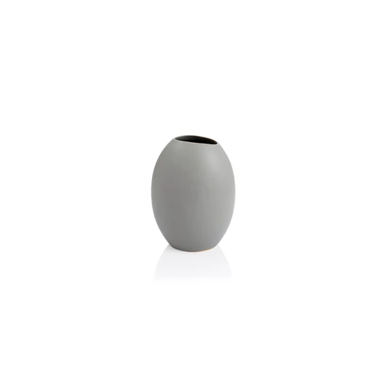 FANCY HOME Stones váza 17 cm, szürke