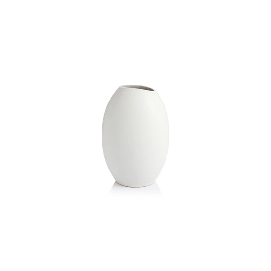 FANCY HOME Stones váza 23 cm, fehér