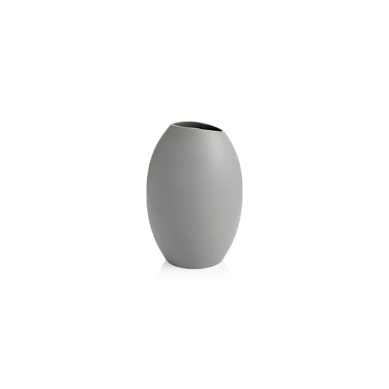 FANCY HOME Stones váza 23 cm, szürke
