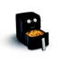 Gourmetmaxx forrólevegős fritőz/ airfryer mechanikus matt fekete 4 l 1400 w ds14578-l