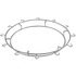 Puncstálra 12 férőhelyes pohártartó