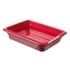 Porcelán GN 1/2-es edény 65 mm mély, piros, 4 L, 325 x 265 x 65 mm
