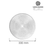 Kép 2/4 - Vibe üveg tálalótányér, 330 mm
