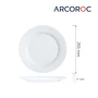 Kép 2/7 - ARC temperált üveg lapostányér 26,5 cm