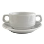 Kép 2/2 - Venice porcelán levescsésze aljjal, 0,32 L