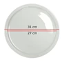Kép 3/3 - Milan porcelán pizzatányér, peremes, 31 cm