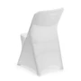 Kép 2/3 - Büféasztalhoz összecsukhatószékre fehér spandex huzat, HENDI