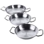 Kép 2/2 - Kétfülű serpenyő rozsdamentes acélból - 80 cm - 36 L
