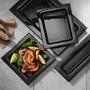 Kép 2/2 - Vetro GN 1/2-es fekete üvegtálca - 325  x 265 mm