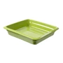 Kép 1/2 - Porcelán GN 2/3-os edény 65 mm mély, zöld, 5,8 L, 355 x 325 x 65 mm