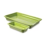 Kép 1/2 - Porcelán GN 1/1-es edény 65 mm mély, zöld, 8,8 L, 530 x 325 x 65 mm