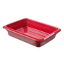 Kép 1/2 - Porcelán GN 1/2-es edény 65 mm mély, piros, 4 L, 325 x 265 x 65 mm