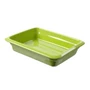 Kép 1/2 - Porcelán GN 1/2-es edény 65 mm mély, zöld, 4 L, 325 x 265 x 65 mm
