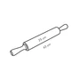 Kép 2/2 - DELÍCIA nyújtófa,rozsdm. o 5 cm, 25 cm