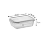 Kép 3/6 - FRESHBOX Glass ételtároló doboz, 1.0 l