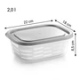 Kép 2/4 - 4FOOD Tároló doboz fagyasztóba kosárral 2.0 l