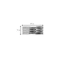 Kép 2/2 - FlexiSPACE kés tároló 370 x1 48 mm,9 kés