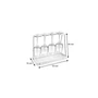 Kép 2/5 - FlexiSPACE Borospohár tart. 330x148mm