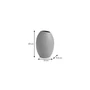 Kép 3/4 - FANCY HOME Stones váza 23 cm, fehér